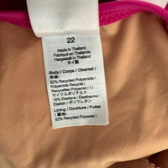 J.‎ Crew Ruched One Shoulder Swim Dress Womens Size 22 Fuchsia Pink NWT SW-1993 - Picture 11 of 13